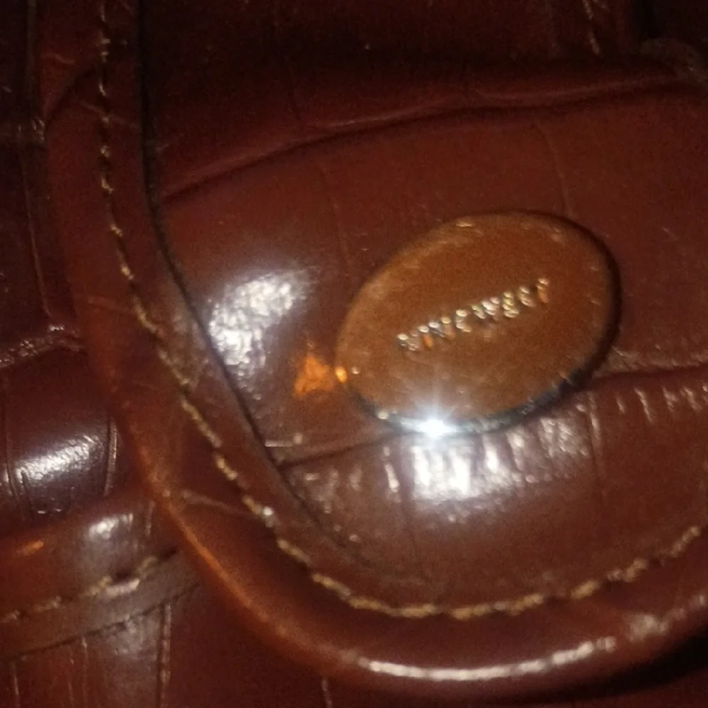 Nine West Croc-Embossed Brown Phone Holster